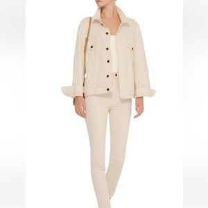 Khaite Cate Ivory Denim Jacket Xs